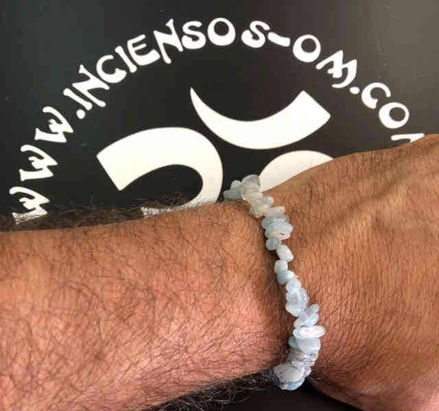 Pulsera chip Aguamarina